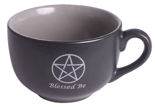 Large Blessed Be Pentagram Cup - Click Image to Close